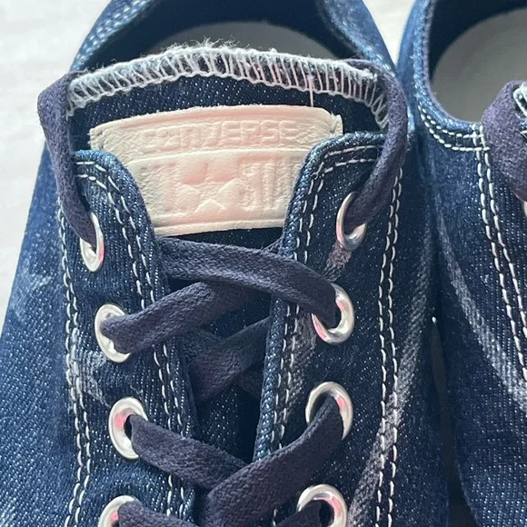 CHUCK TAYLOR CONVERSE DENIM FLAG SNEAKERS STARS STRIPES 4th JULY Mens 9.5 /W11.5 - Picture 10 of 16